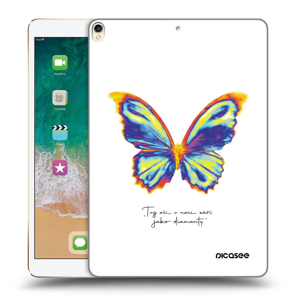 Picasee silikonska prozirna maskica za Apple iPad Pro 10.5" 2017 (2. gen) - Diamanty White