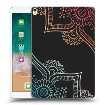 Picasee crna silikonska maskica za Apple iPad Pro 10.5" 2017 (2. gen) - Flowers pattern