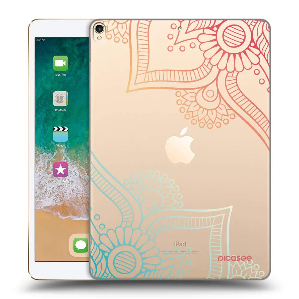 Picasee silikonska prozirna maskica za Apple iPad Pro 10.5" 2017 (2. gen) - Flowers pattern