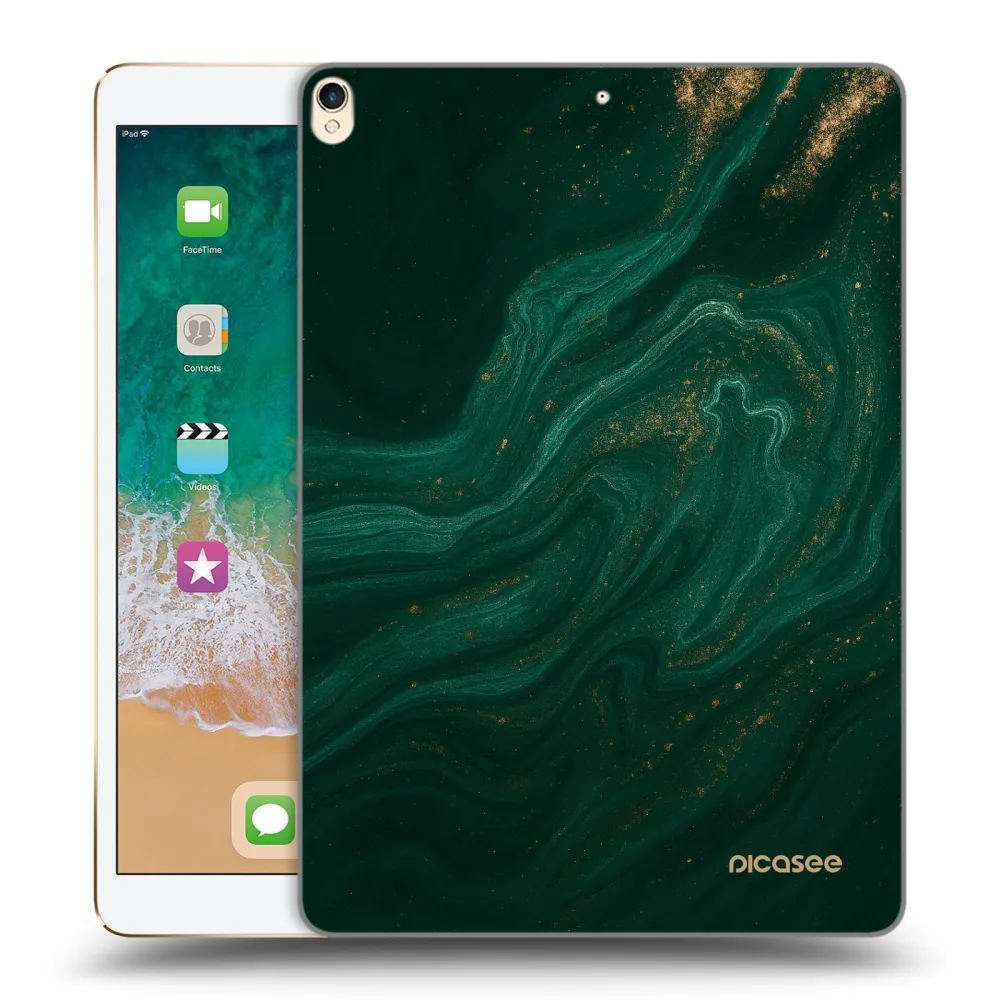 Picasee silikonska prozirna maskica za Apple iPad Pro 10.5" 2017 (2. gen) - Green