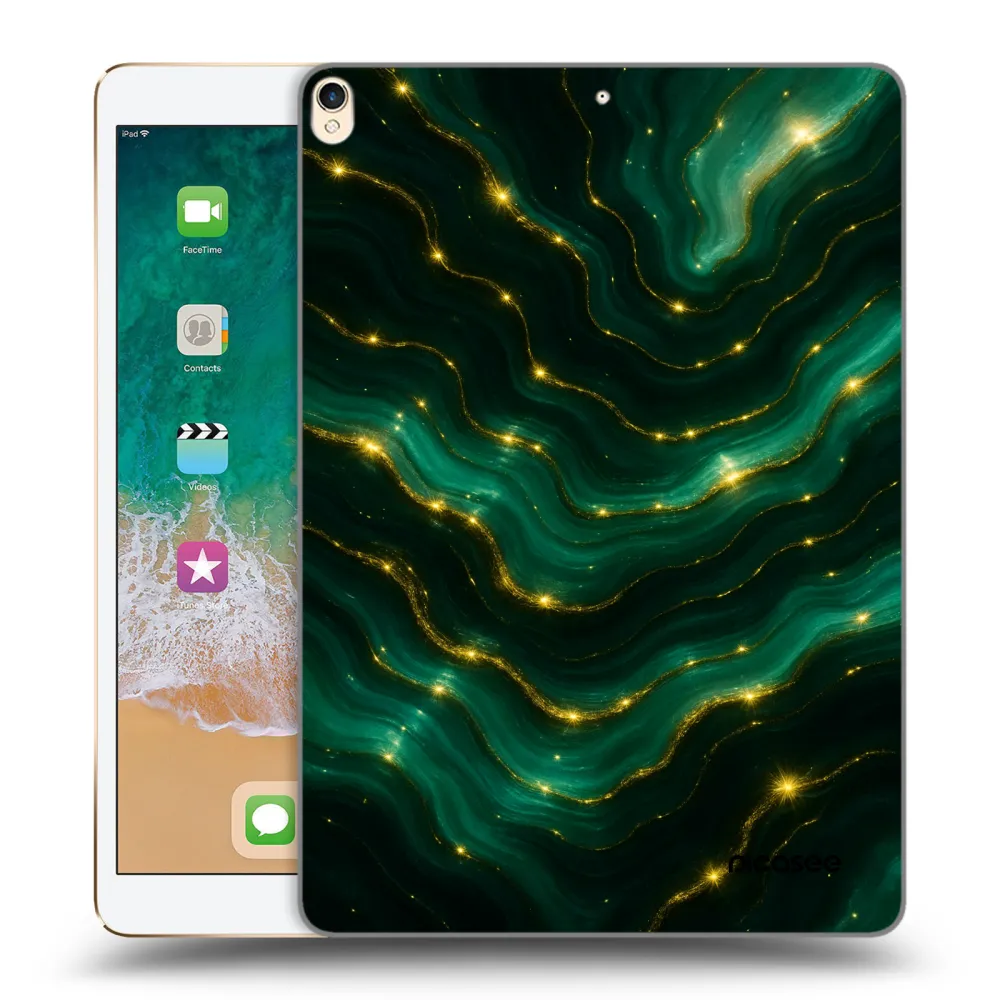 Picasee silikonska prozirna maskica za Apple iPad Pro 10.5" 2017 (2. gen) - Emerald