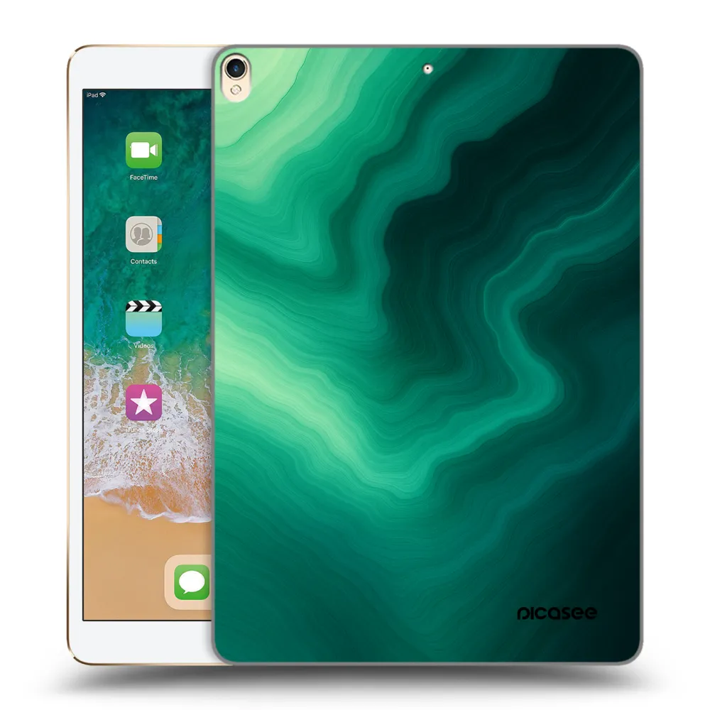 Picasee silikonska prozirna maskica za Apple iPad Pro 10.5" 2017 (2. gen) - Malachite