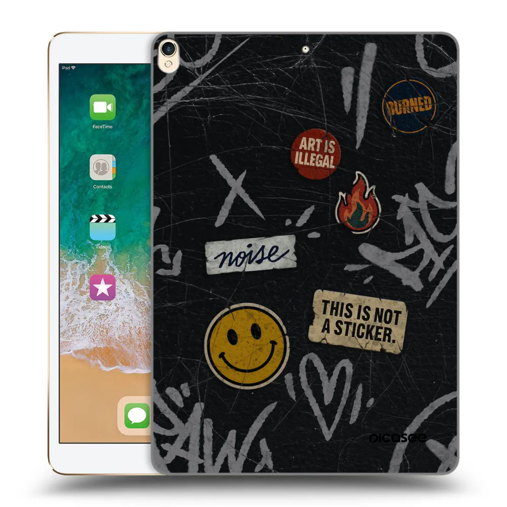 Picasee silikonska prozirna maskica za Apple iPad Pro 10.5" 2017 (2. gen) - STICKERS x TAGS