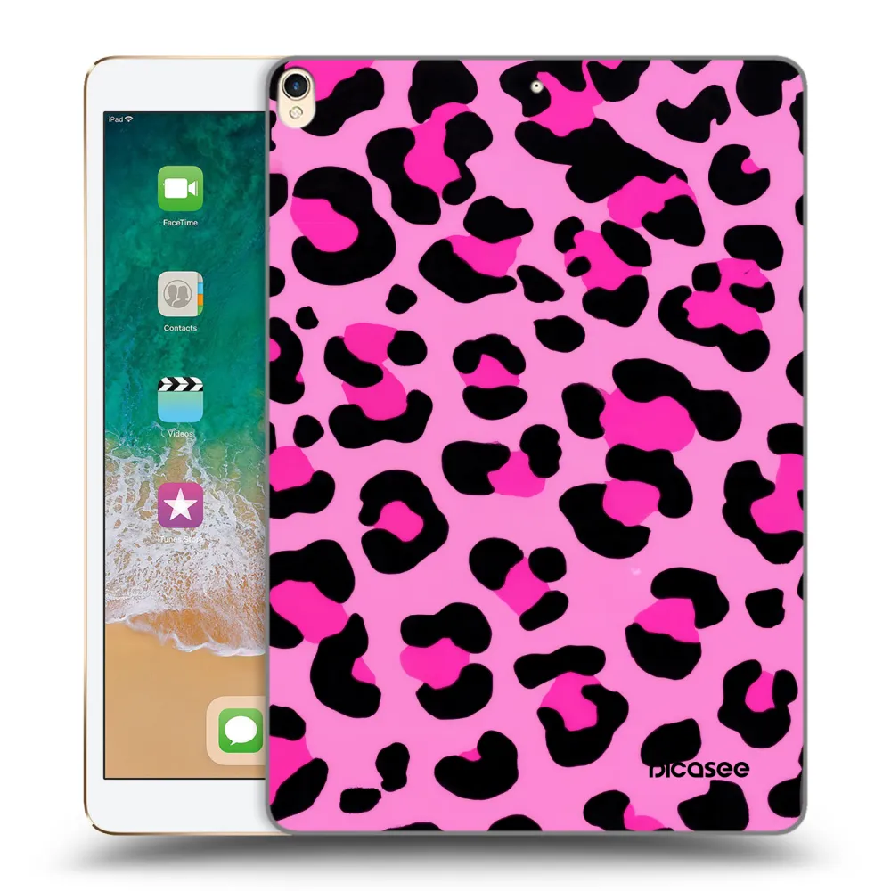 Picasee silikonska prozirna maskica za Apple iPad Pro 10.5" 2017 (2. gen) - Pink Tiger