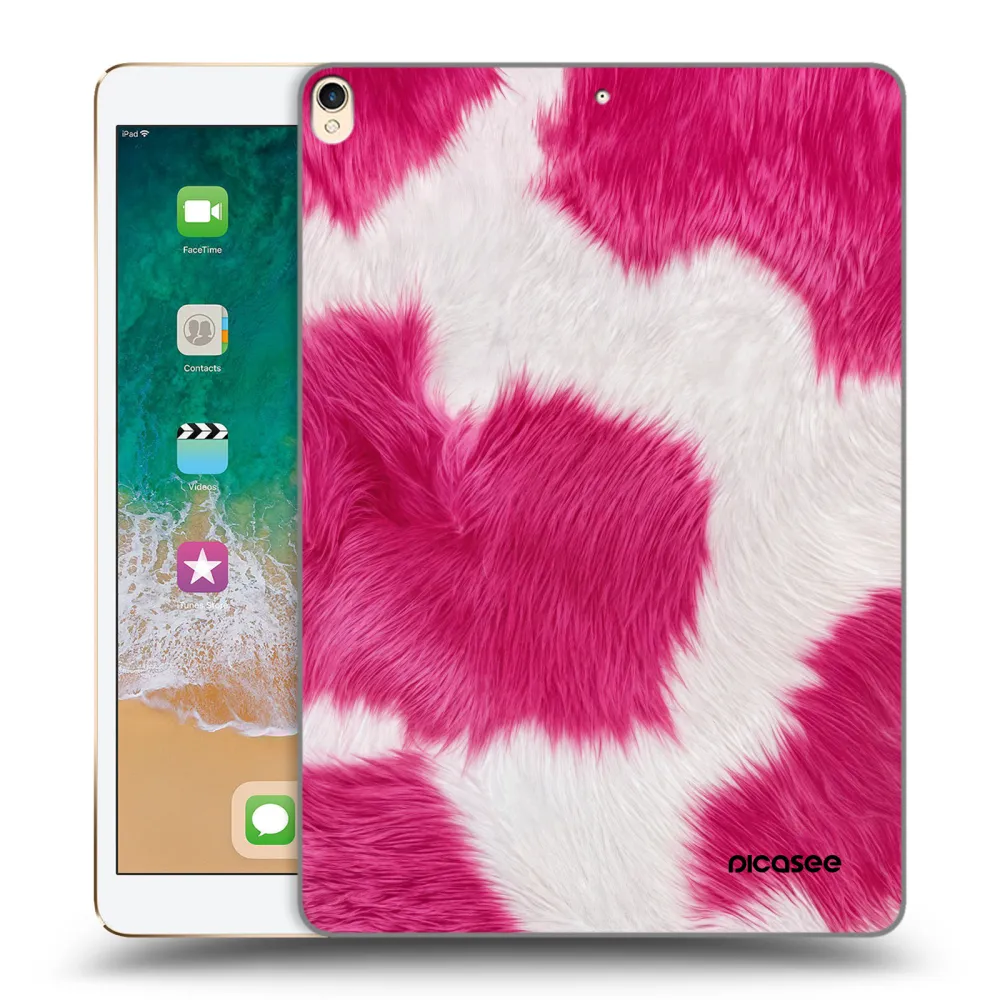 Picasee silikonska prozirna maskica za Apple iPad Pro 10.5" 2017 (2. gen) - Pink Moo