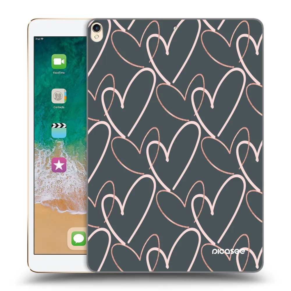 Picasee silikonska prozirna maskica za Apple iPad Pro 10.5" 2017 (2. gen) - Lots of love