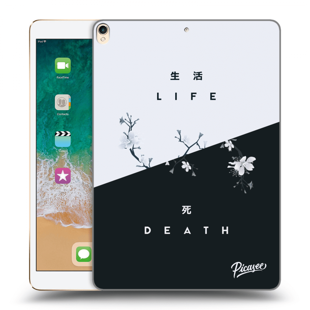 Picasee crna silikonska maskica za Apple iPad Pro 10.5" 2017 (2. gen) - Life - Death