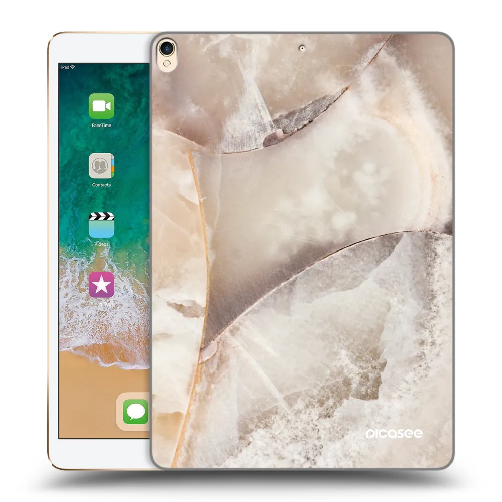 Picasee silikonska prozirna maskica za Apple iPad Pro 10.5" 2017 (2. gen) - Cream marble