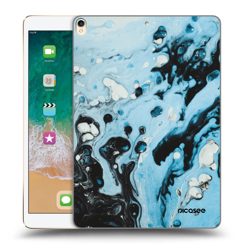 Picasee silikonska prozirna maskica za Apple iPad Pro 10.5" 2017 (2. gen) - Organic blue