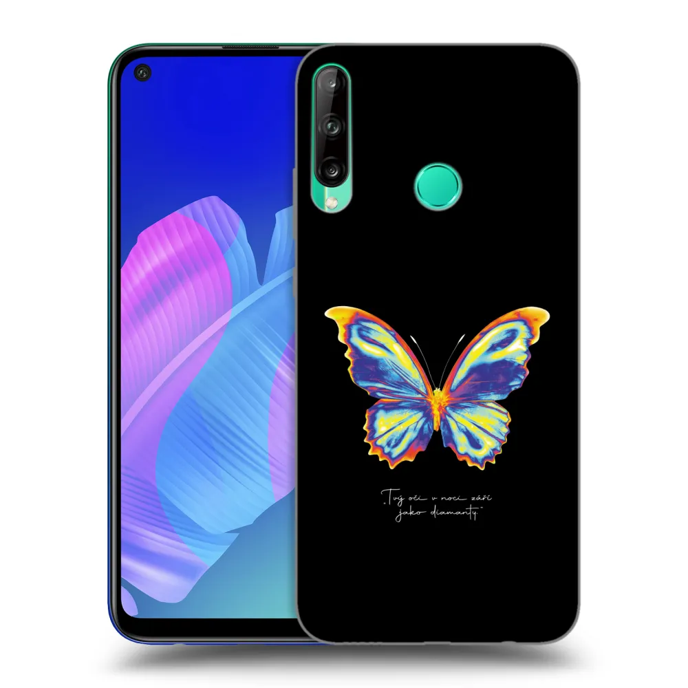 Picasee crna silikonska maskica za Huawei P40 Lite E - Diamanty Black