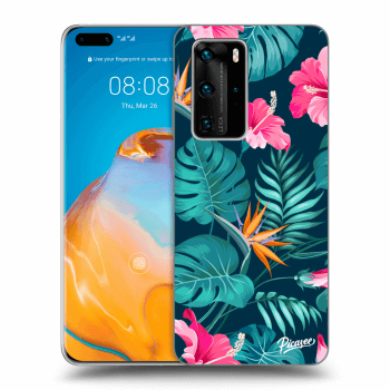 Maskica za Huawei P40 Pro - Pink Monstera