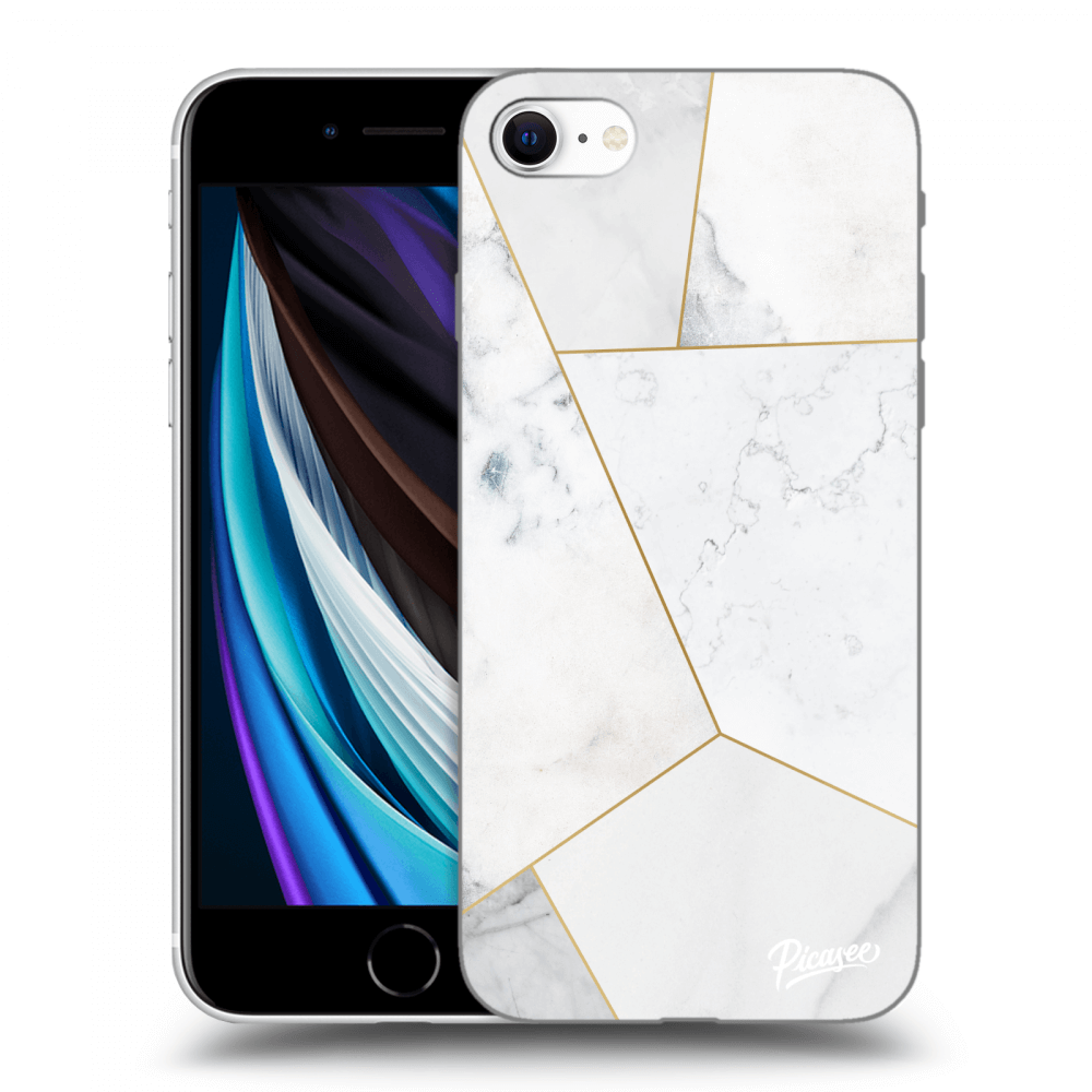 Picasee ULTIMATE CASE za Apple iPhone SE 2020 - White tile