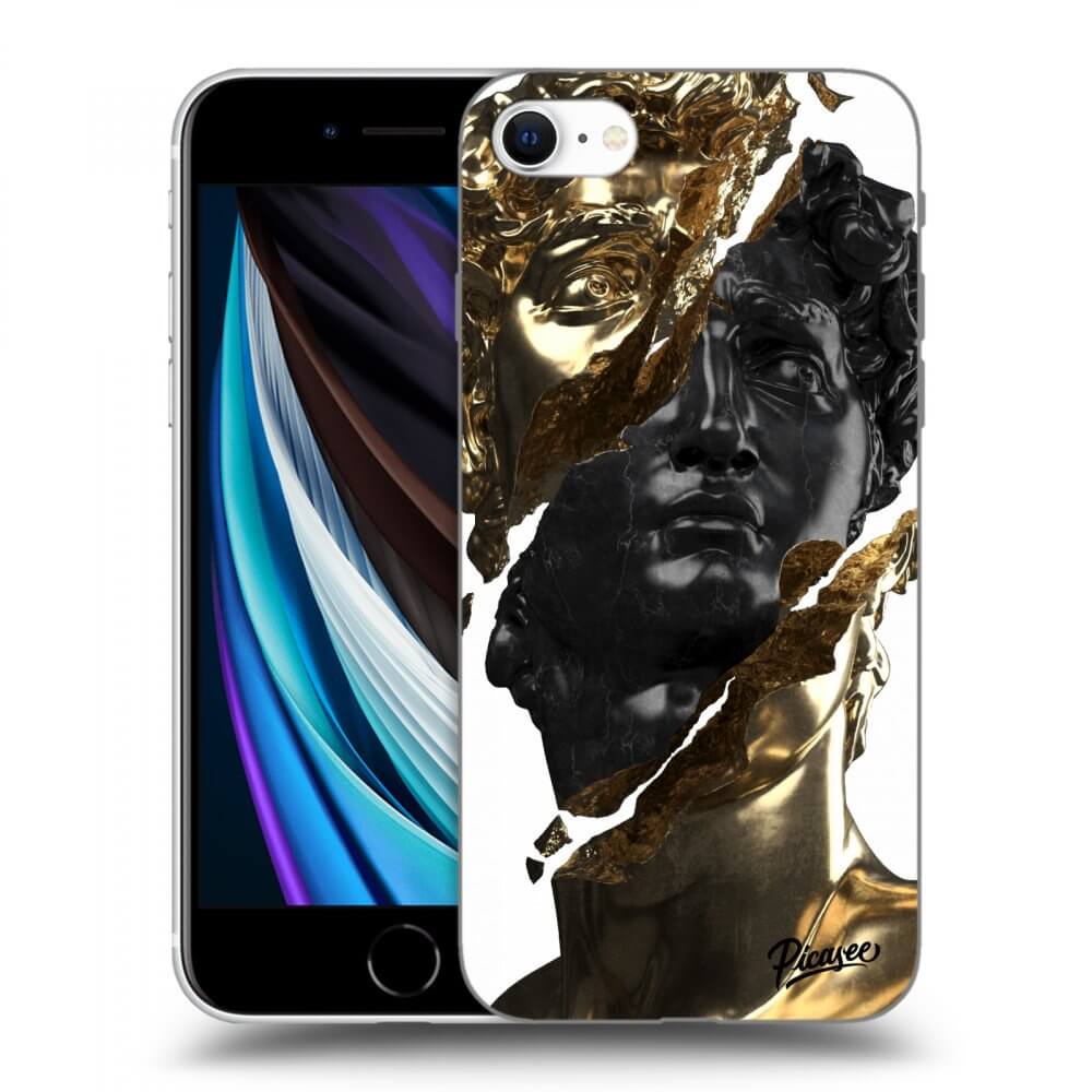 Picasee ULTIMATE CASE za Apple iPhone SE 2020 - Gold - Black