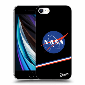Picasee crna silikonska maskica za Apple iPhone SE 2020 - NASA Original