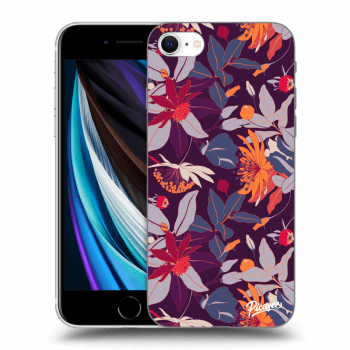 Picasee ULTIMATE CASE za Apple iPhone SE 2020 - Purple Leaf