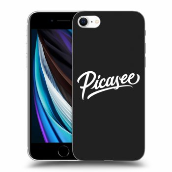 Picasee crna silikonska maskica za Apple iPhone SE 2020 - Picasee - White