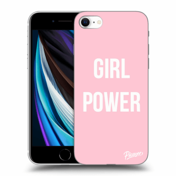 Picasee crna silikonska maskica za Apple iPhone SE 2020 - Girl power