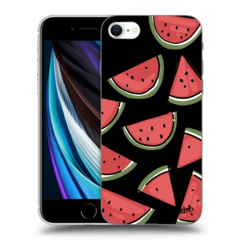 Picasee crna silikonska maskica za Apple iPhone SE 2020 - Melone