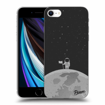 Picasee silikonska prozirna maskica za Apple iPhone SE 2020 - Astronaut