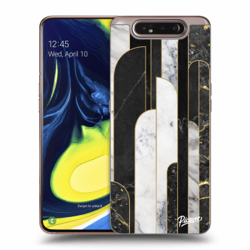 Maskica za Samsung Galaxy A80 A805F - Black & White tile