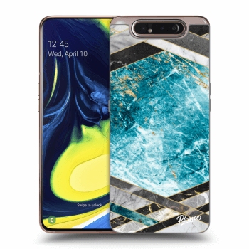 Maskica za Samsung Galaxy A80 A805F - Blue geometry