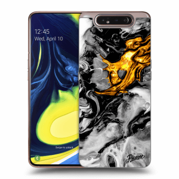 Maskica za Samsung Galaxy A80 A805F - Black Gold 2