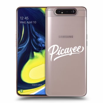 Picasee silikonska prozirna maskica za Samsung Galaxy A80 A805F - Picasee - White