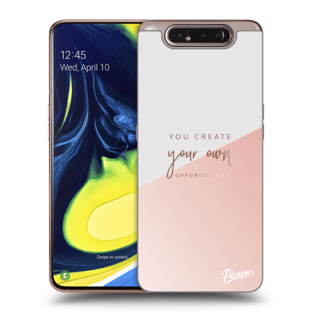 Picasee silikonska prozirna maskica za Samsung Galaxy A80 A805F - You create your own opportunities
