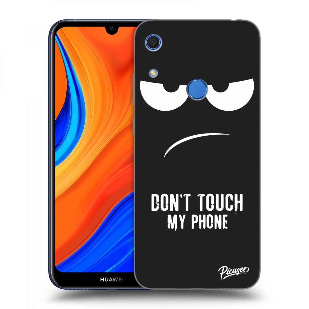 Picasee crna silikonska maskica za Huawei Y6S - Don't Touch My Phone