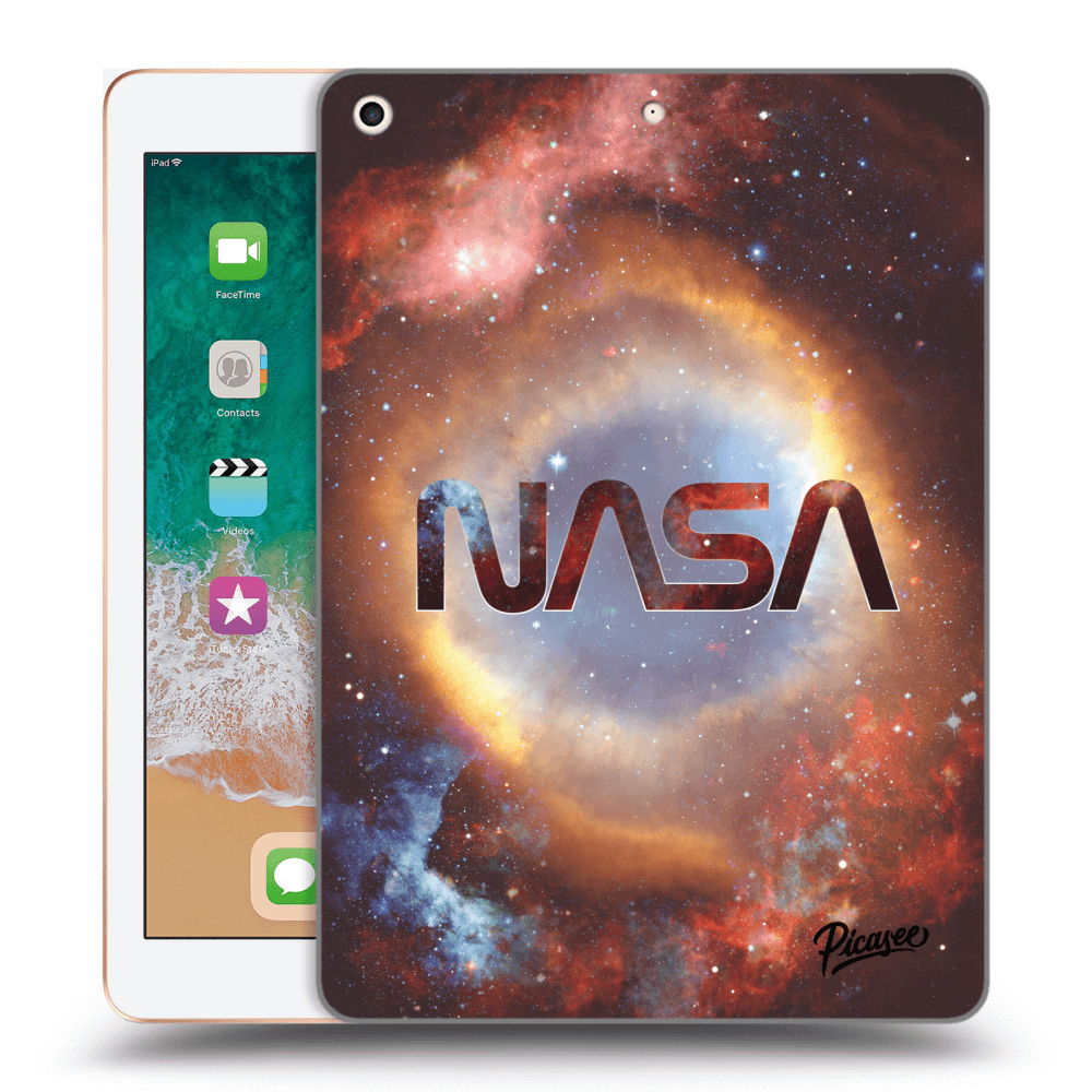Picasee crna silikonska maskica za Apple iPad 9.7" 2018 (6. gen) - Nebula