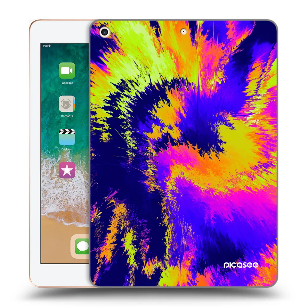 Picasee silikonska prozirna maskica za Apple iPad 9.7" 2018 (6. gen) - Burn