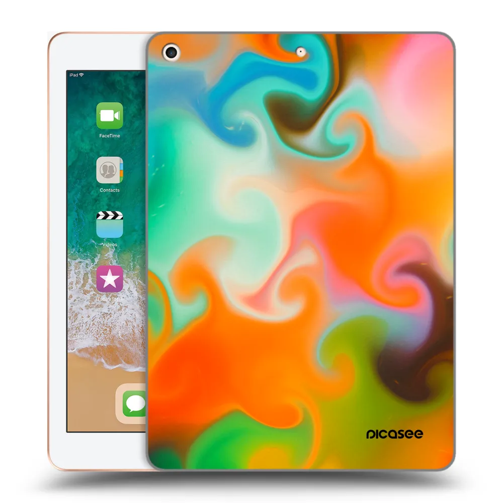 Picasee silikonska prozirna maskica za Apple iPad 9.7" 2018 (6. gen) - Juice