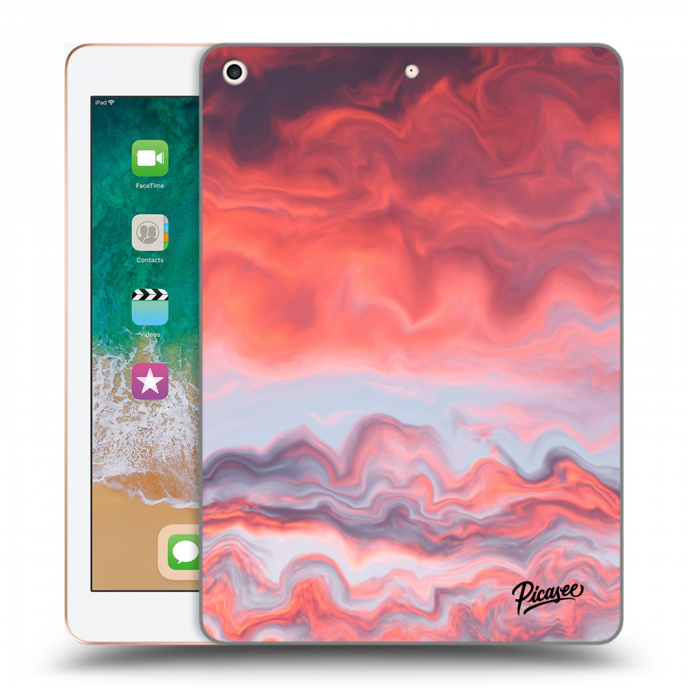 Picasee silikonska prozirna maskica za Apple iPad 9.7" 2018 (6. gen) - Sunset