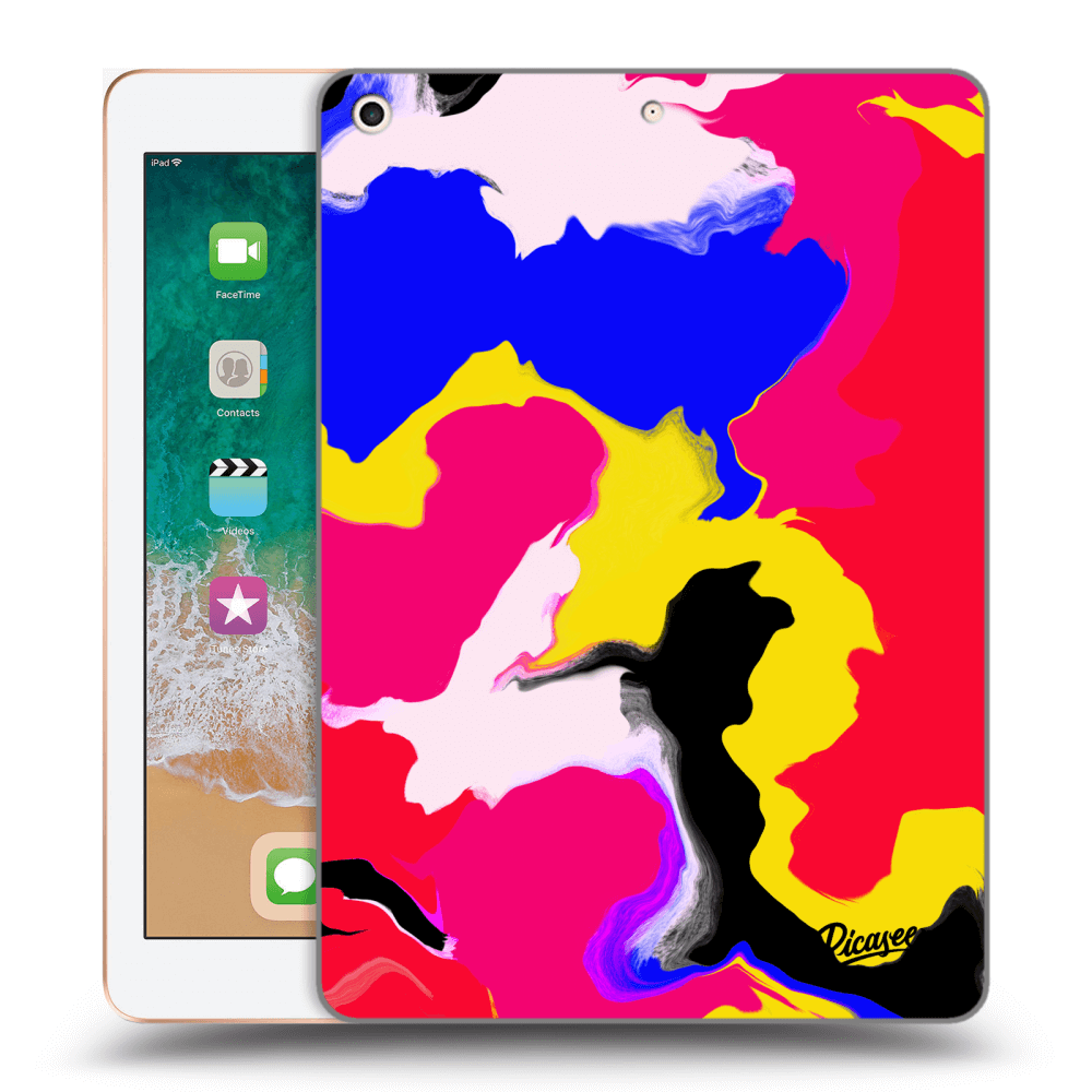 Picasee silikonska prozirna maskica za Apple iPad 9.7" 2018 (6. gen) - Watercolor