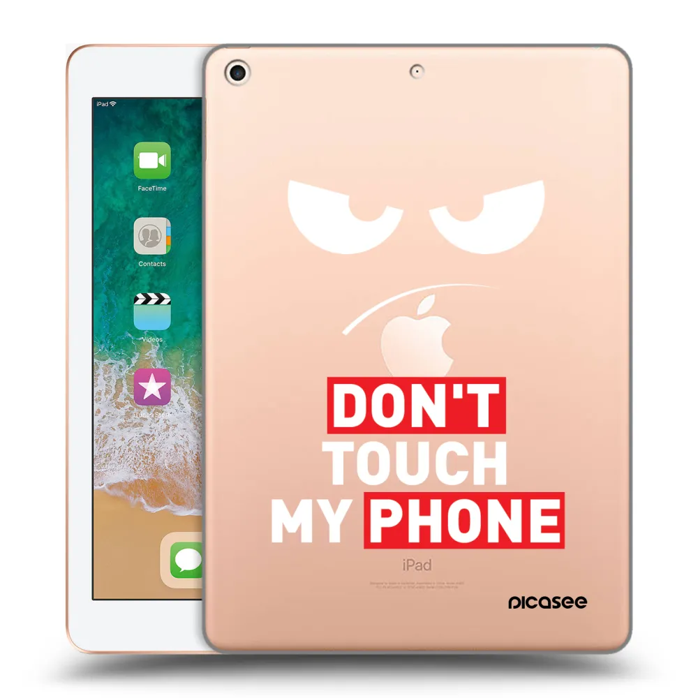 Picasee silikonska prozirna maskica za Apple iPad 9.7" 2018 (6. gen) - Angry Eyes - Transparent