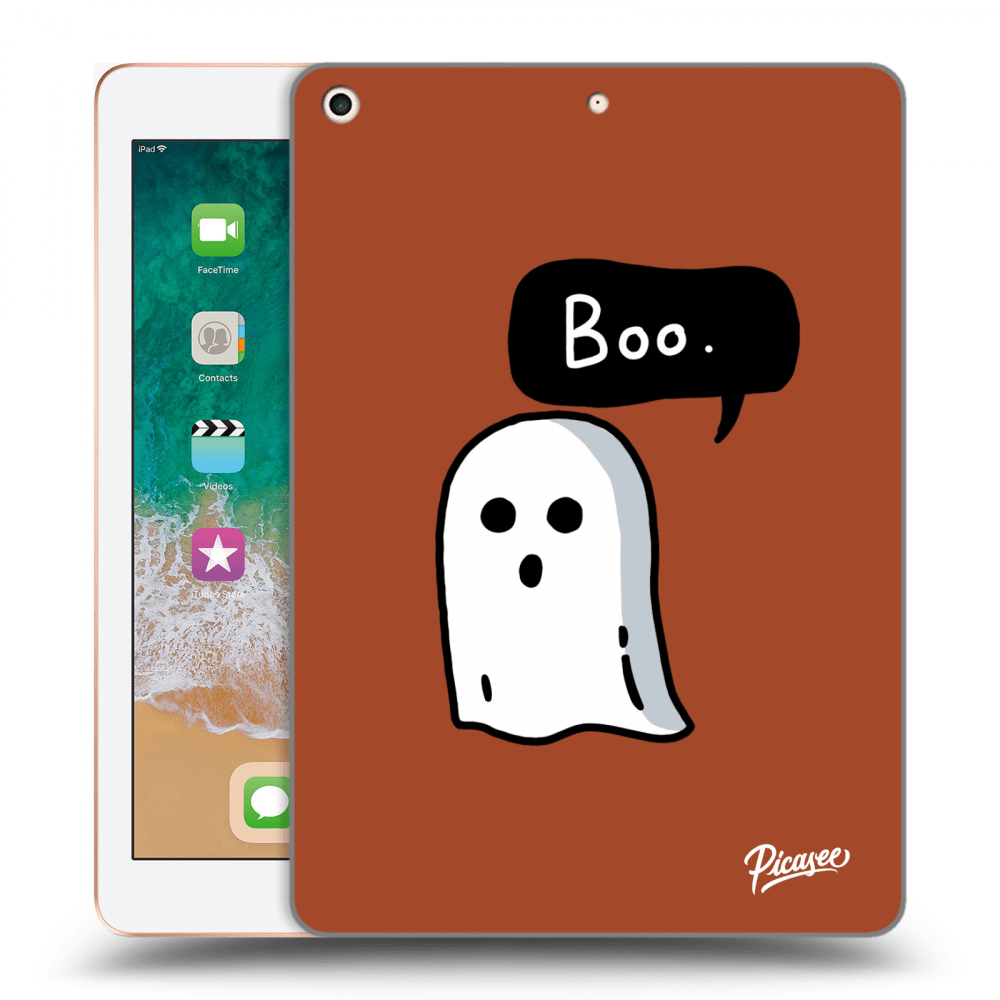 Picasee crna silikonska maskica za Apple iPad 9.7" 2018 (6. gen) - Boo