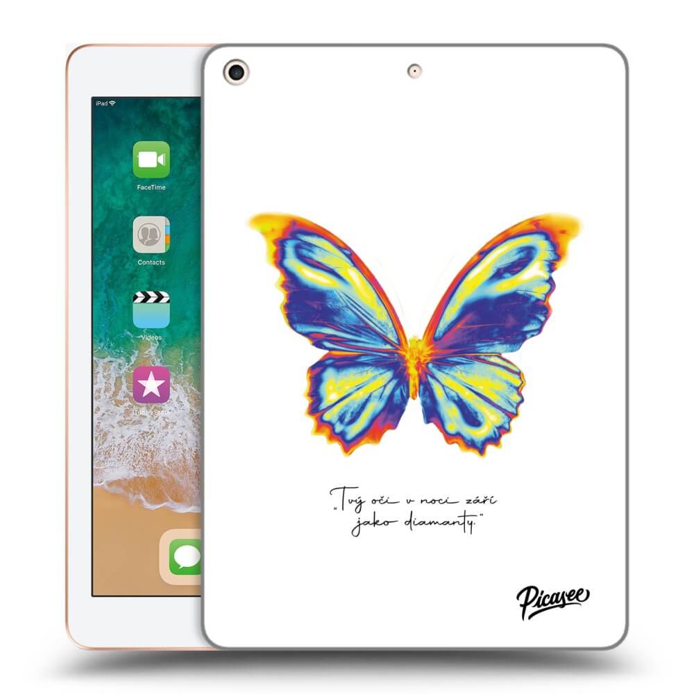 Picasee silikonska prozirna maskica za Apple iPad 9.7" 2018 (6. gen) - Diamanty White