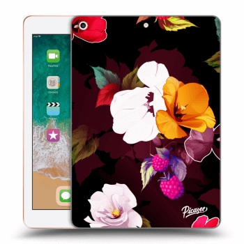 Picasee silikonska prozirna maskica za Apple iPad 9.7" 2018 (6. gen) - Flowers and Berries