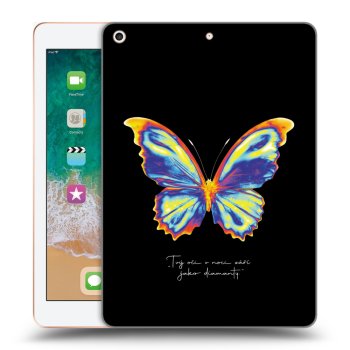 Picasee crna silikonska maskica za Apple iPad 9.7" 2018 (6. gen) - Diamanty Black