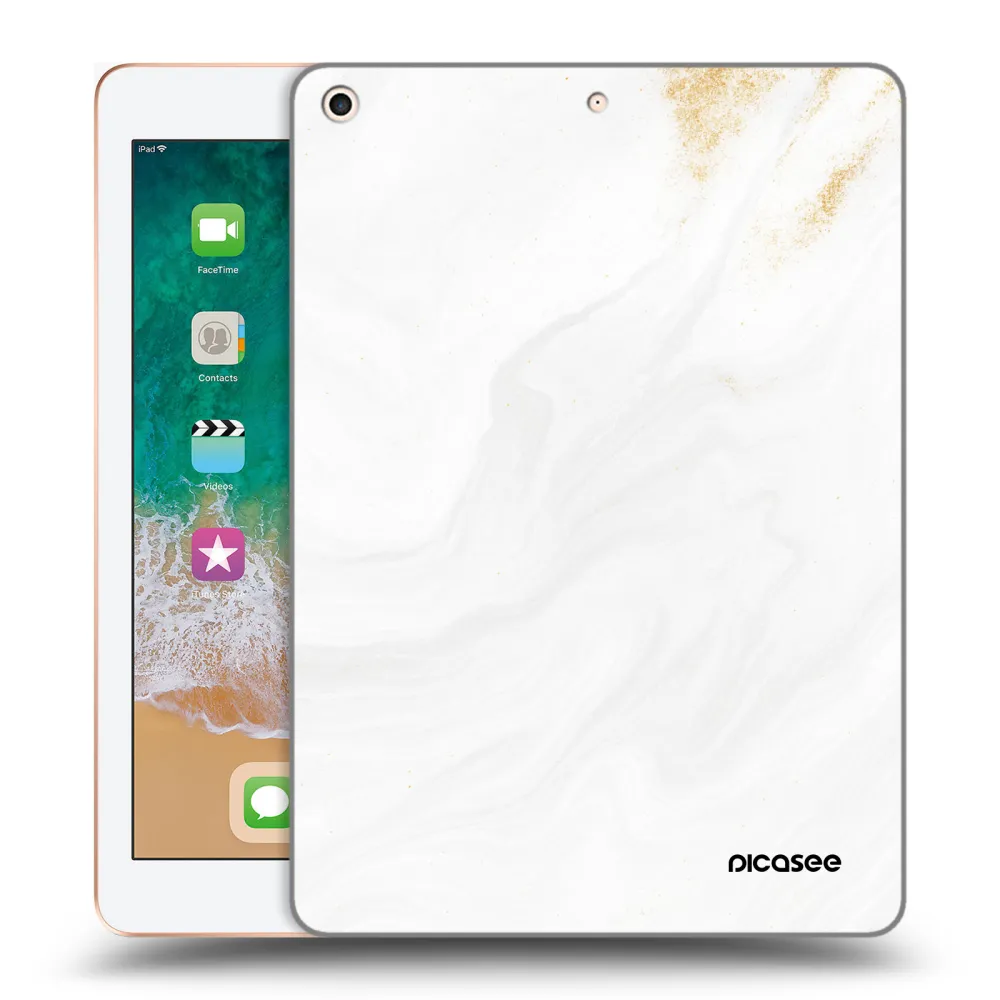 Picasee silikonska prozirna maskica za Apple iPad 9.7" 2018 (6. gen) - White