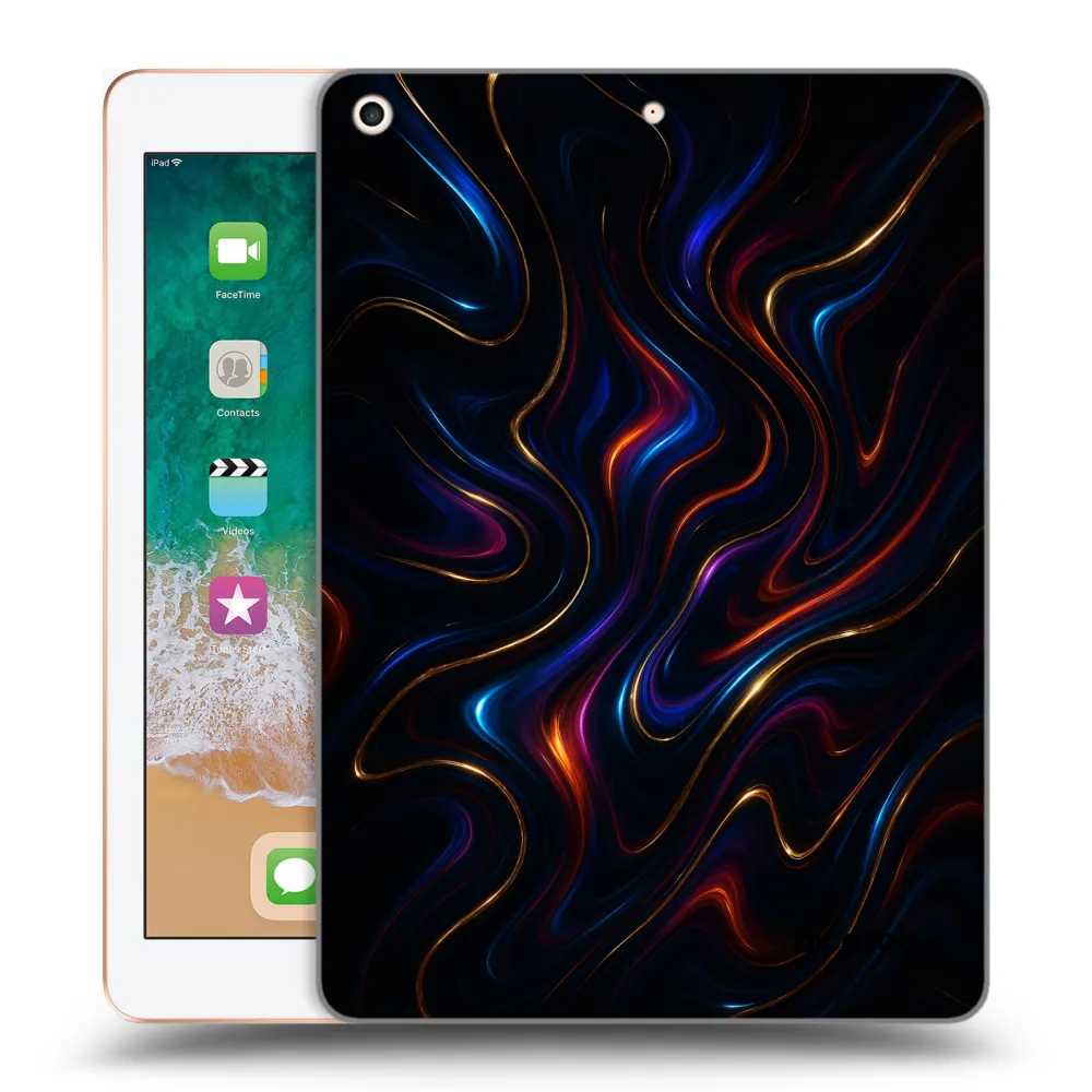 Picasee silikonska prozirna maskica za Apple iPad 9.7" 2018 (6. gen) - Noir