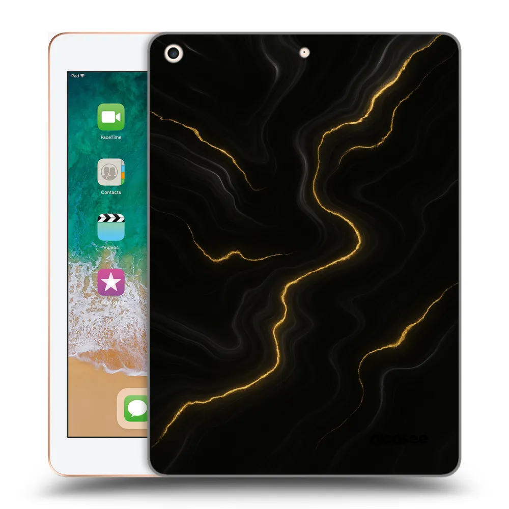 Picasee silikonska prozirna maskica za Apple iPad 9.7" 2018 (6. gen) - Thunder
