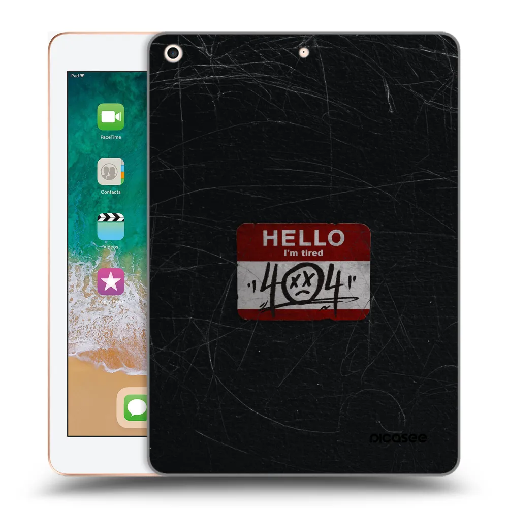 Picasee silikonska prozirna maskica za Apple iPad 9.7" 2018 (6. gen) - HELLO 404