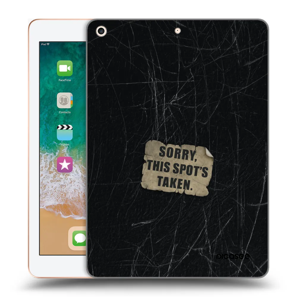 Picasee silikonska prozirna maskica za Apple iPad 9.7" 2018 (6. gen) - SORRY