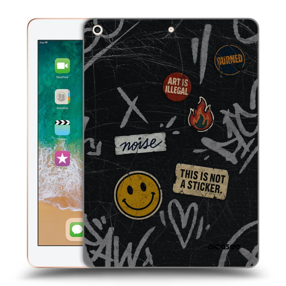 Picasee silikonska prozirna maskica za Apple iPad 9.7" 2018 (6. gen) - STICKERS x TAGS