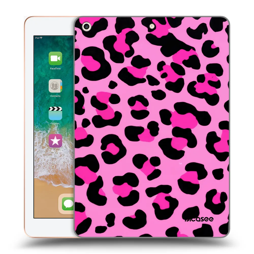 Picasee silikonska prozirna maskica za Apple iPad 9.7" 2018 (6. gen) - Pink Tiger