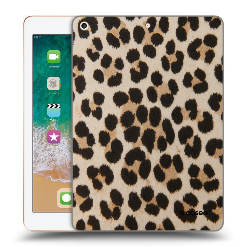 Picasee silikonska prozirna maskica za Apple iPad 9.7" 2018 (6. gen) - Brown Tiger