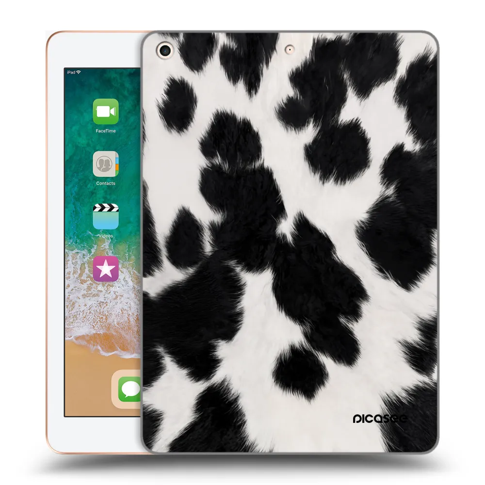 Picasee silikonska prozirna maskica za Apple iPad 9.7" 2018 (6. gen) - Black Moo