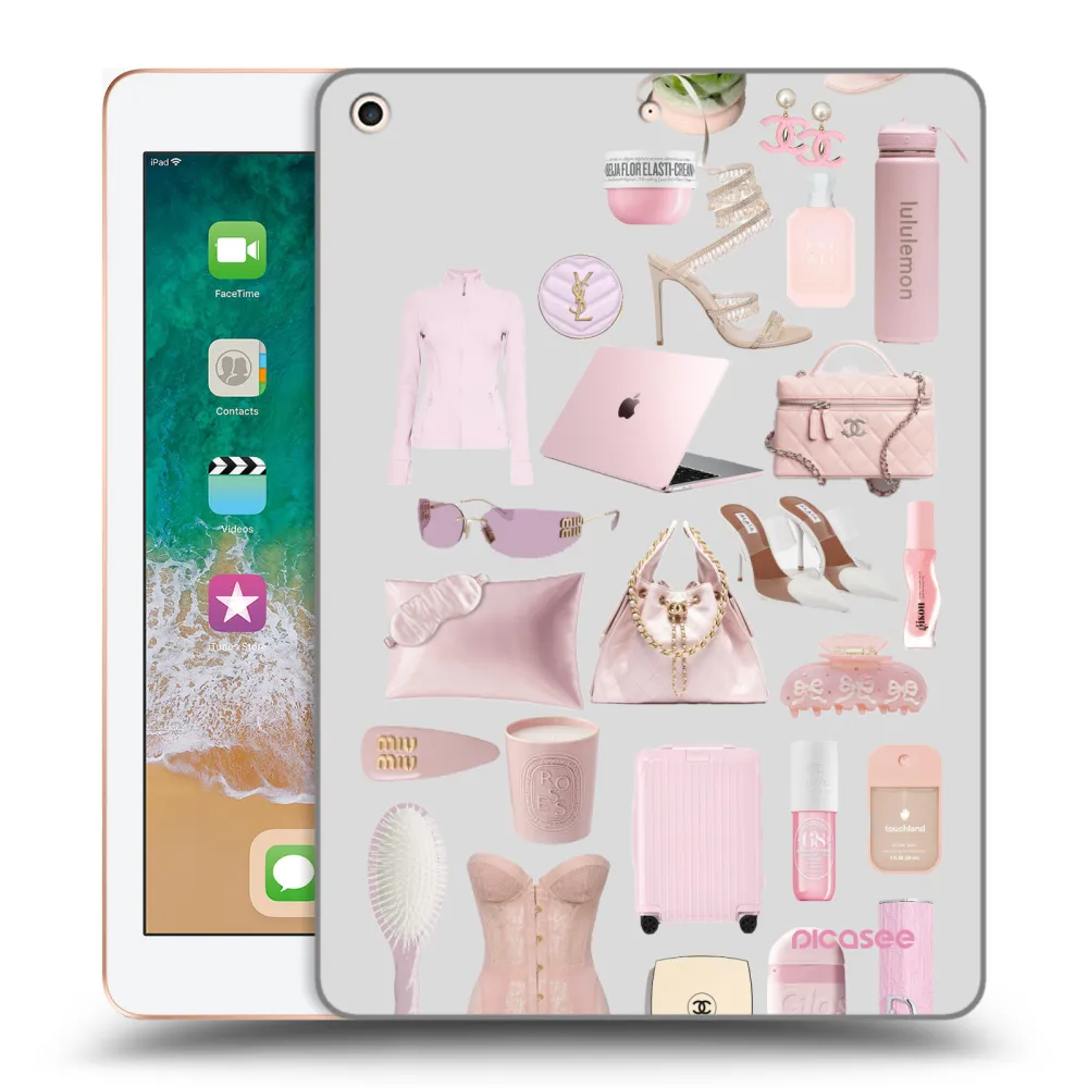 Picasee silikonska prozirna maskica za Apple iPad 9.7" 2018 (6. gen) - Glam Babe