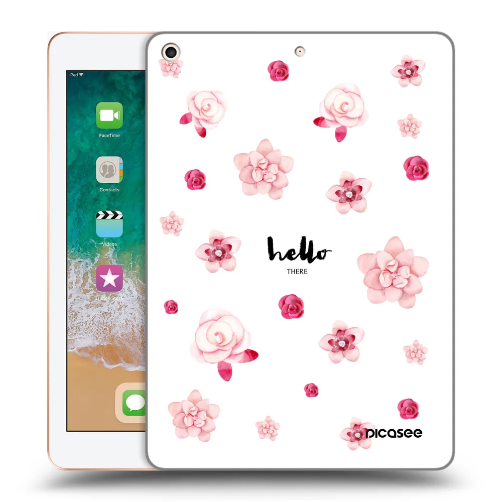 Picasee silikonska prozirna maskica za Apple iPad 9.7" 2018 (6. gen) - Hello there